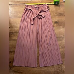 Jon & Anna Mauve Pleated Wide-Leg Pants